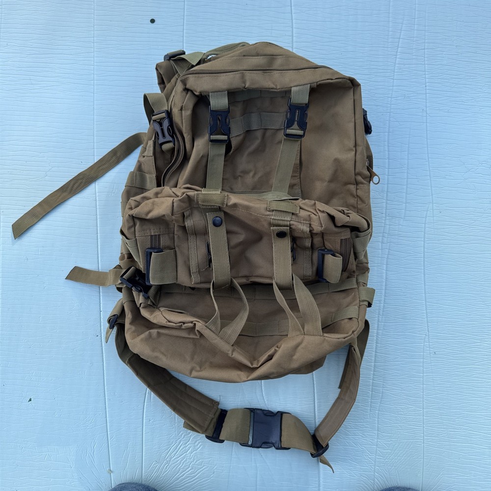 Tactical Rucksack Backpack Large Volume Coyote Brown