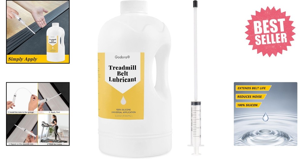 32oz Silicone Treadmill Lubricant for Smooth Performance & Longevity