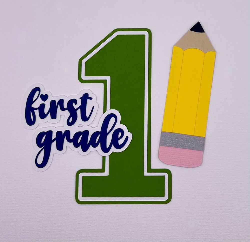 School - First thru Sixth Grade - Paper Piecing Scrapbooking Die Cuts