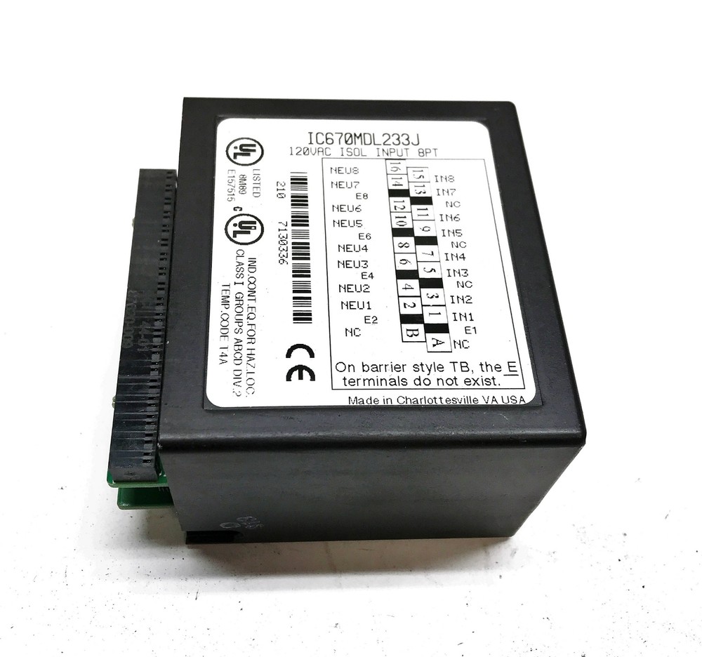 GE/Fanuc Isolated Input Module IC670MDL233J