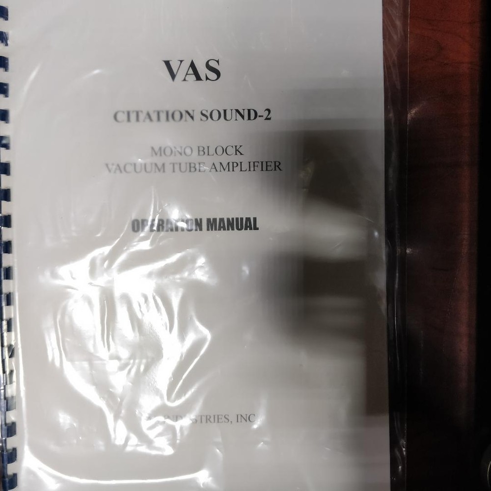 VAS Citation-2 Monoblock Power Amplifiers