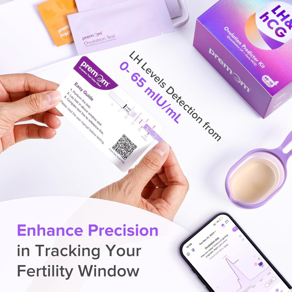Quantitative Ovulation Predictor Kit：40 Ovulation Tests + 10 Pregnancy Tests ...
