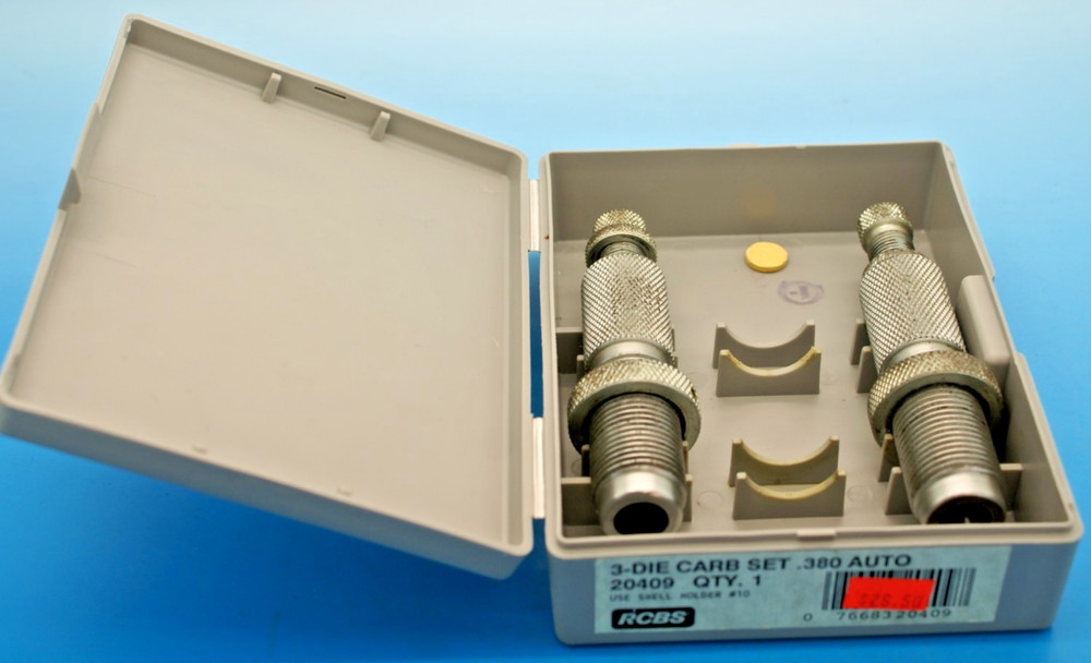 HERTERS .30-06 CALIBER 2 PIECE RELOADING DIE SET SIZER, SEATER & STORAGE BOX