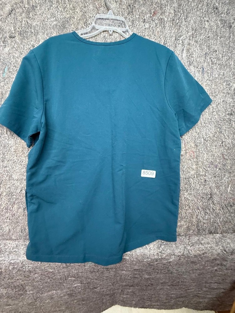 Figs Womens Scrubs Top Technical Green Size L