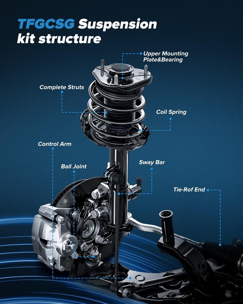 Complete Front Struts Kit for Rio Rio5 Accent 2006-2011 8 PCS