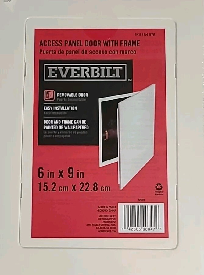 9-Pack EVERBILT 6" X 9" Access Panel With Frame