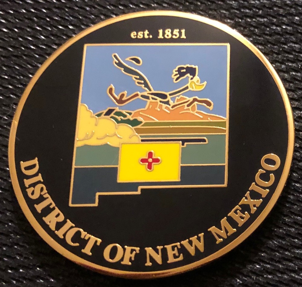 US Marshals Service FirstGEN DofNM roadrunner gold version challenge coin