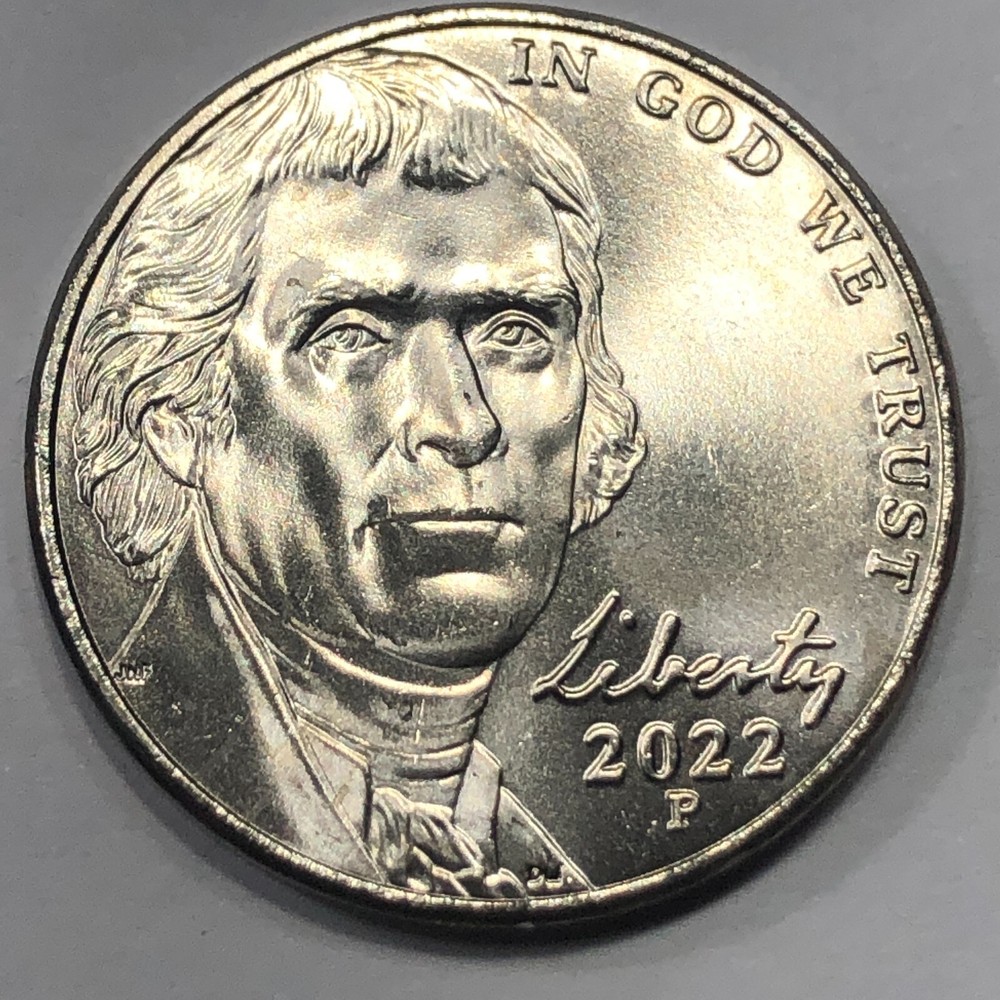 2022 P&D Jefferson 5 cent Set - Uncirculated