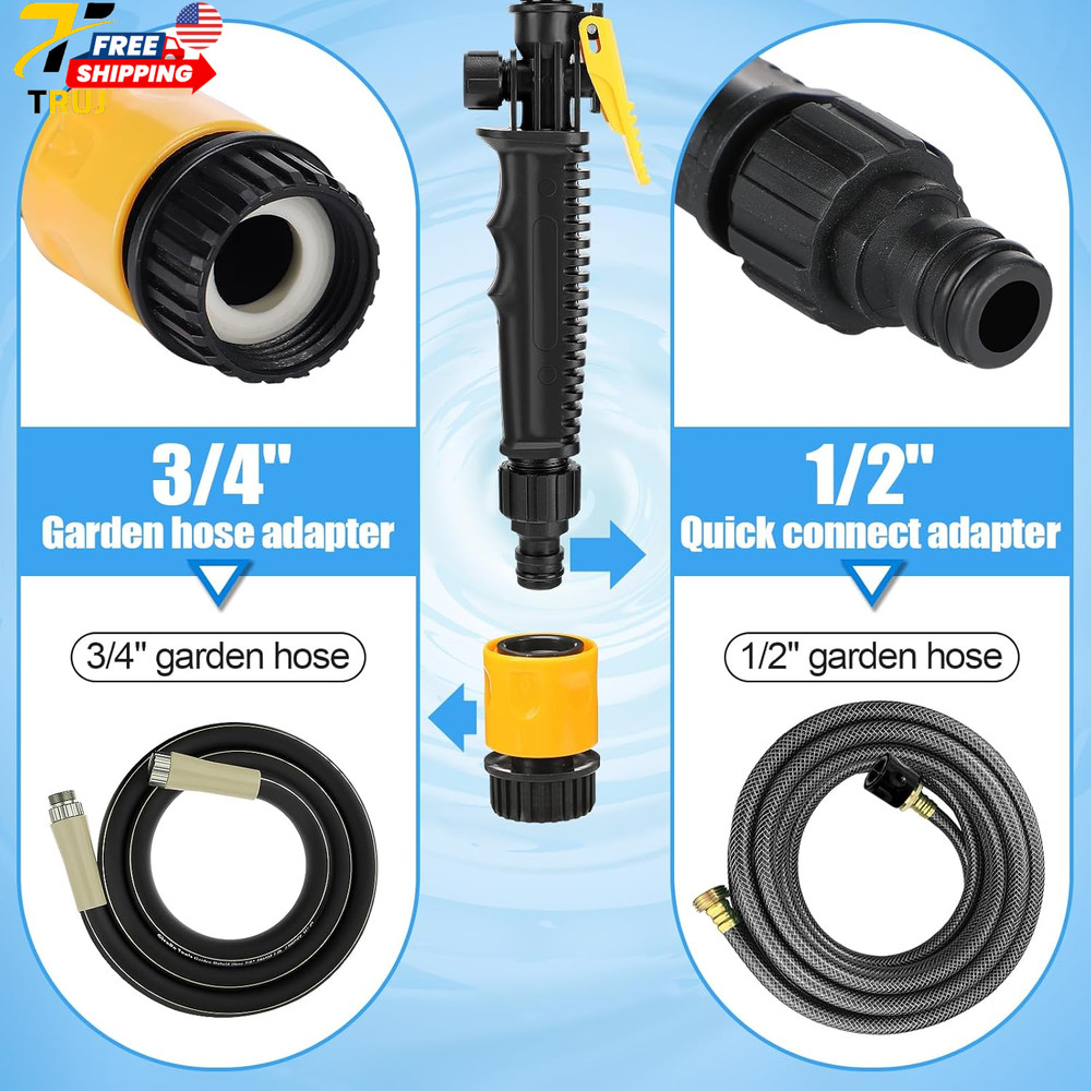 RV Water Heater Tank Rinser Wand Powerful Flush Cleaner for Sediment & Scale