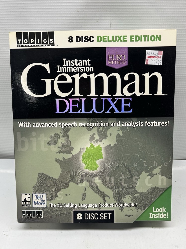 NEW Instant Immersion German Deluxe PC CD Language Learning Curriculum SEALED