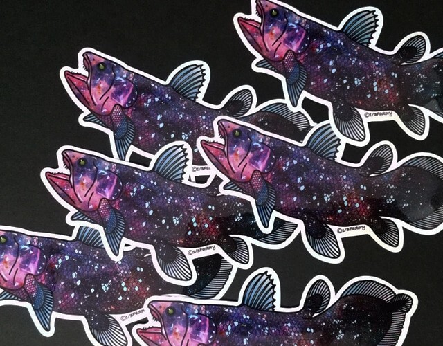 Cosmic Coelacanth Sticker
