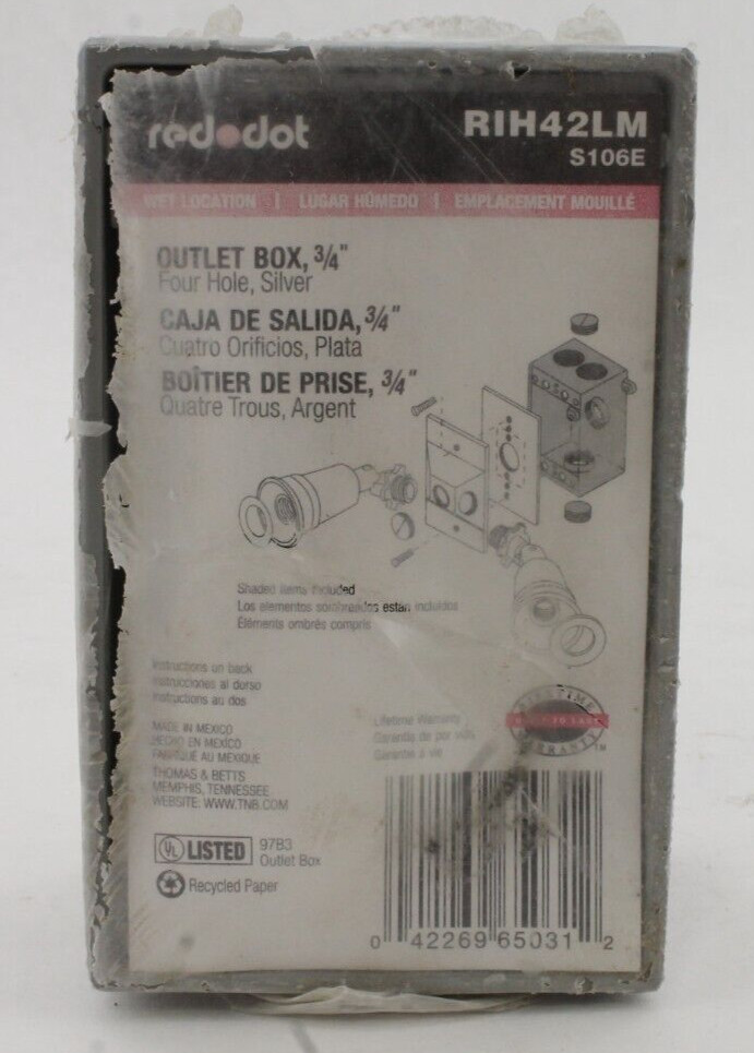 Red Dot RIH42LM Outlet Box