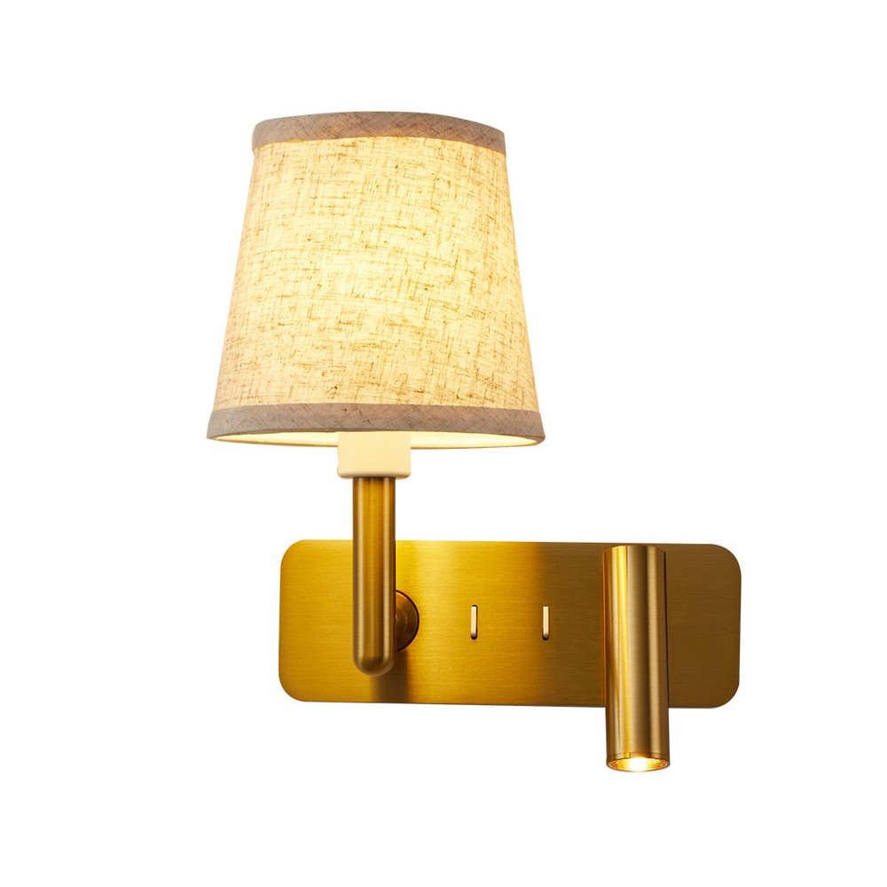 COB LED Luxury Reading Light Fixture E27 Bulb Rotate Wall Lamp Spotlight Switch