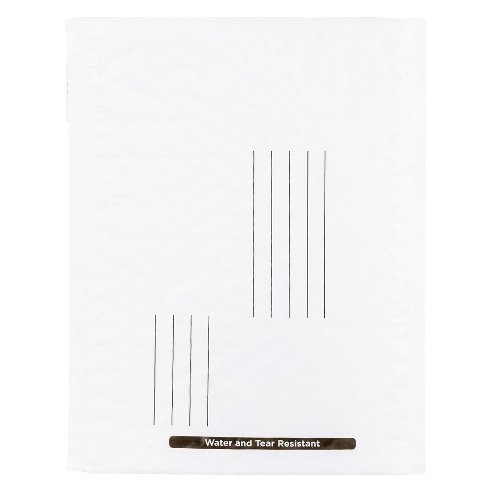 Self-Sealing Poly Bubble Mailer #0, 6" x 9", Solid White, 25 Pack