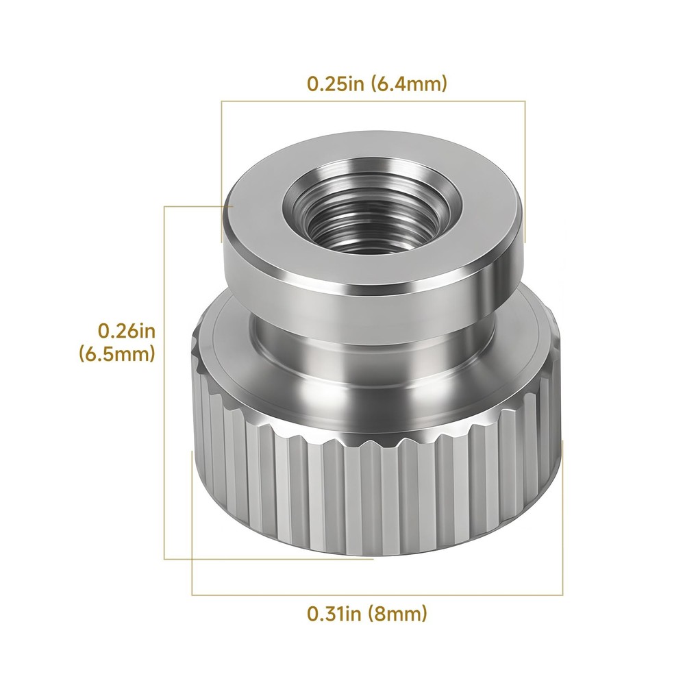 "Stop Rod Nuts for Trumpet Slides, 1st & 3rd Trigger Hardware, 2Pack"