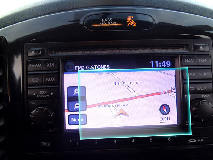 Crystal Clear Screen Protector for 2012 Nissan Juke Vehicle Navigation