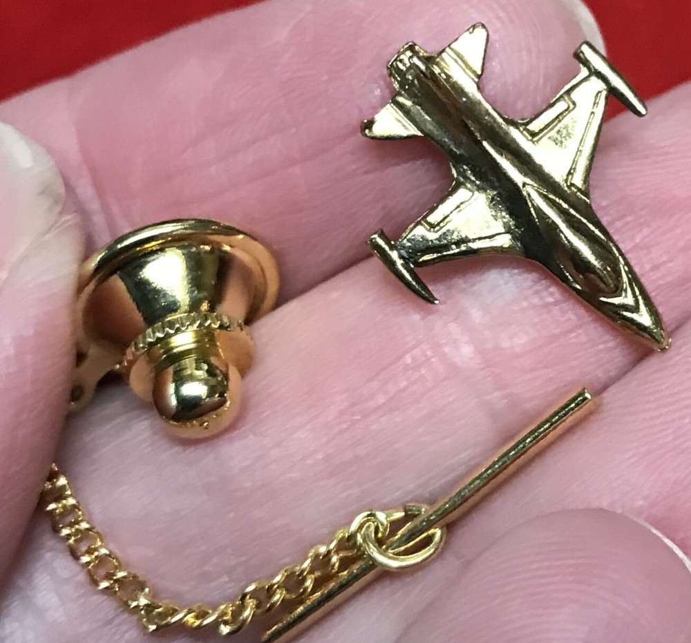 Vintage Jet Airplane Test Pilot Lapel Tie Pin