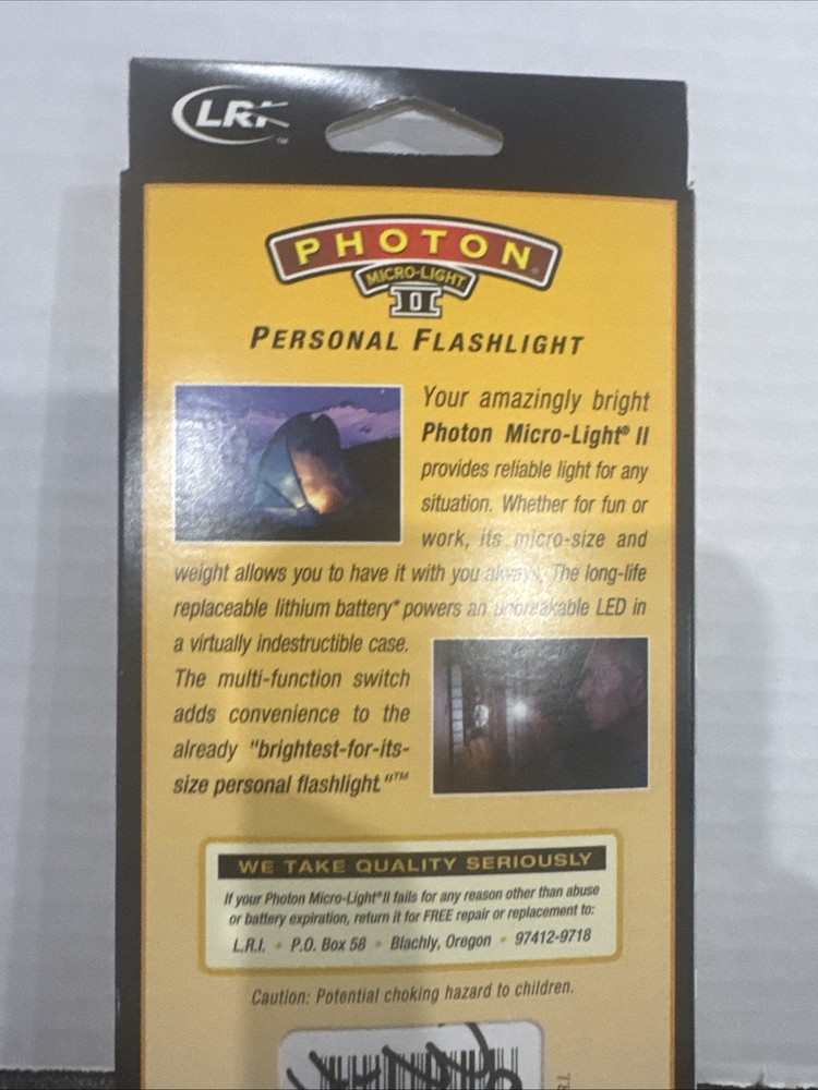 Photon Micro-Light II w/ Unbreakable Ultra-Bright LED Bulb Open Box