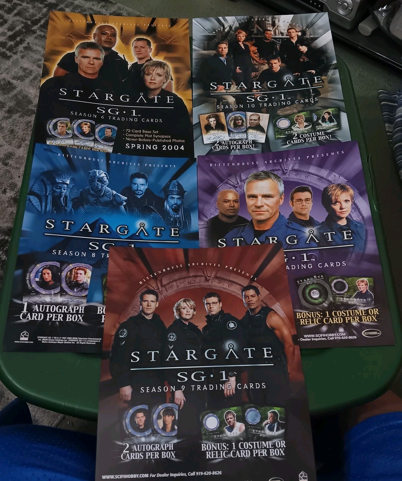 Stargate SG1 Promi Card Set Lot Of 5
