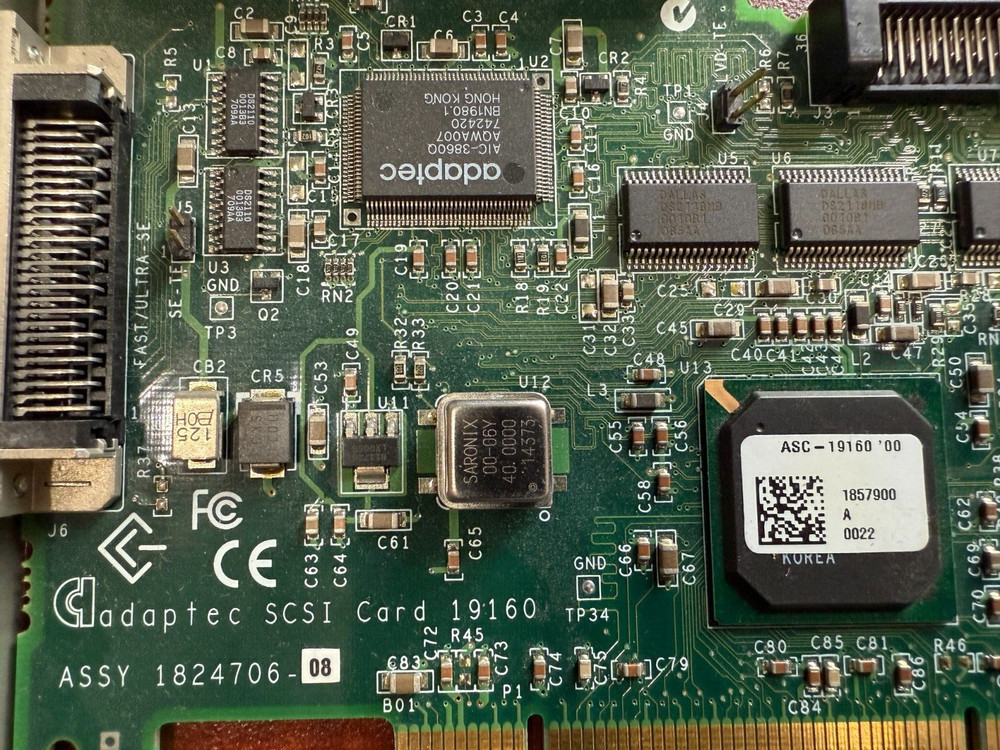Adaptec SCSI Controller Card 19160, PCI Card