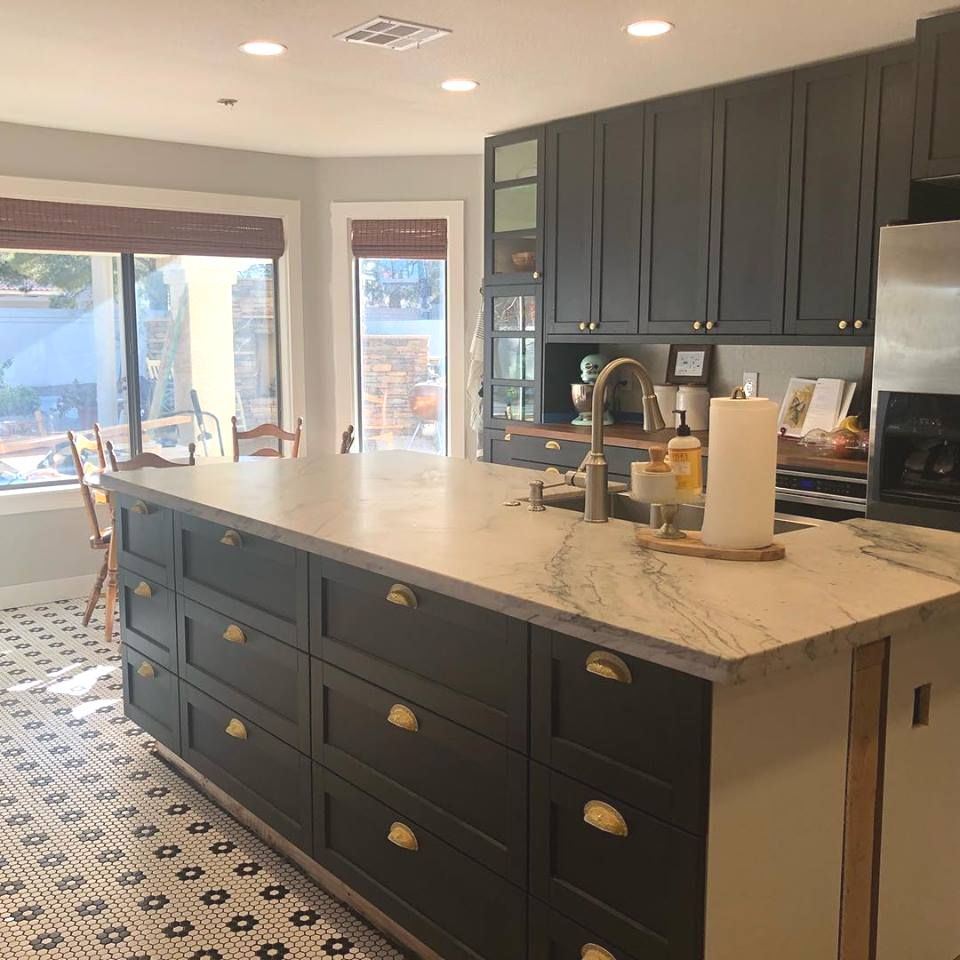 2-1/2" Baroque Scroll Work Cup Pull Satin Brass