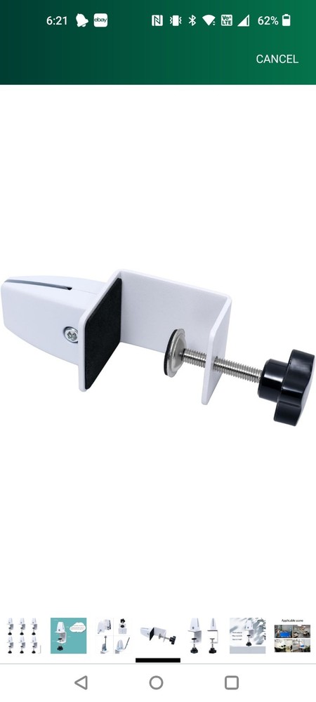 Adjustable Desk Divider Partition Clips, Sneeze Guard Support Clamps for 1/8"...