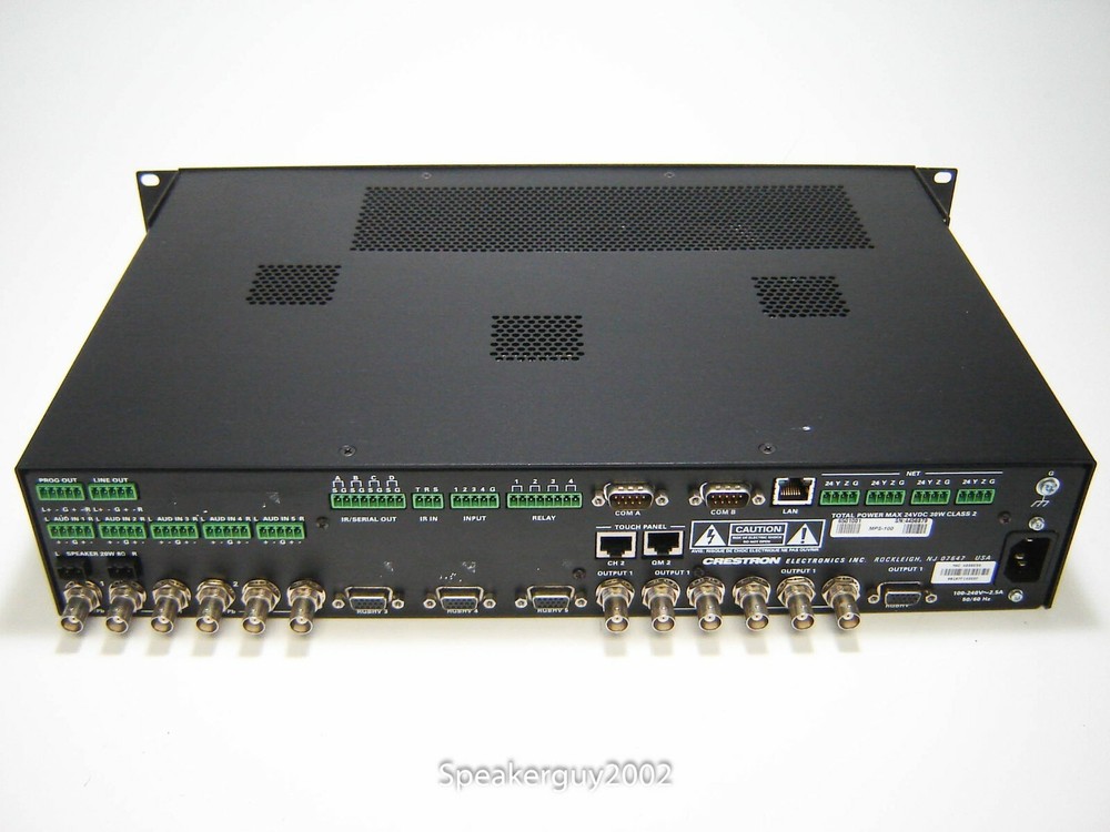 Rack Mountable Crestron MPS-100 / Multimedia Presentation System / 4456879 -- CC
