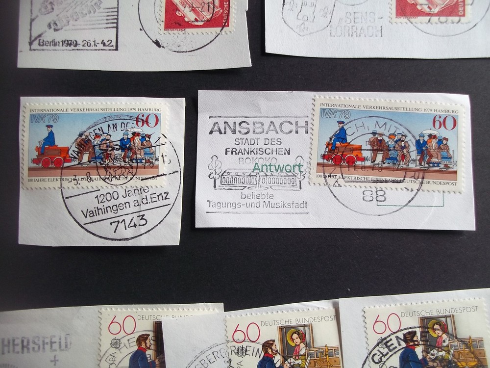 24x 1979 special / commemorative cancels Germany