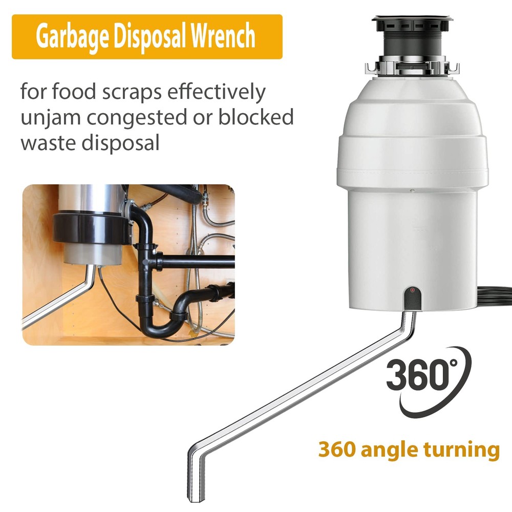 2 Pack Garbage Disposal Wrench Tool Compatible with InSinkErator Garbage Disp...