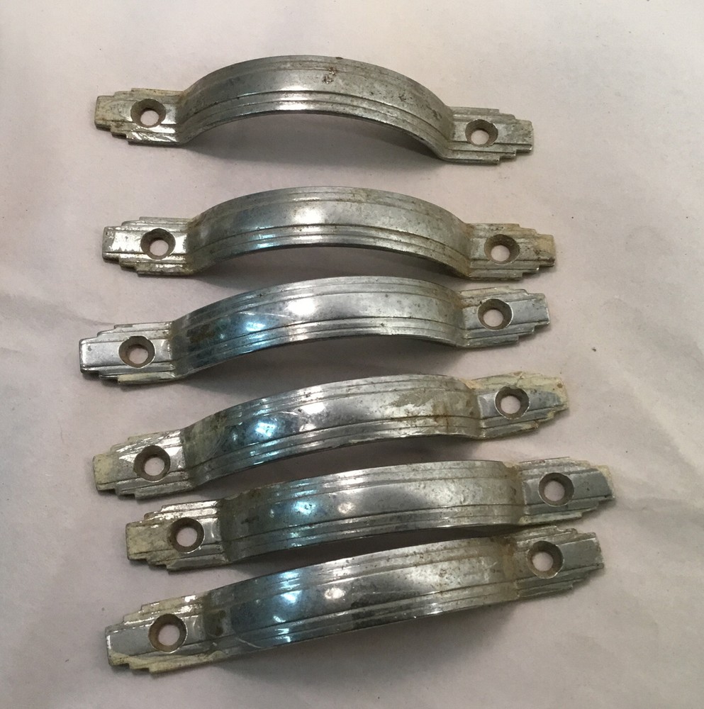 Vintage Drawer Pulls, Painted, Mid Century Modern. ~37 total