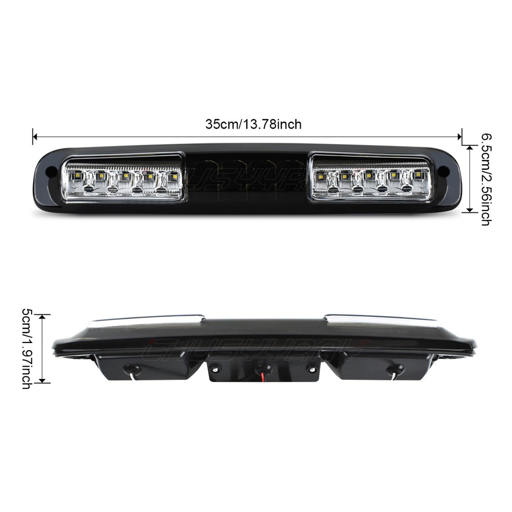 FOR 99-07 SILVERADO SIERRA THIRD 3RD TAIL BRAKE LIGHT CARGO LAMP RED