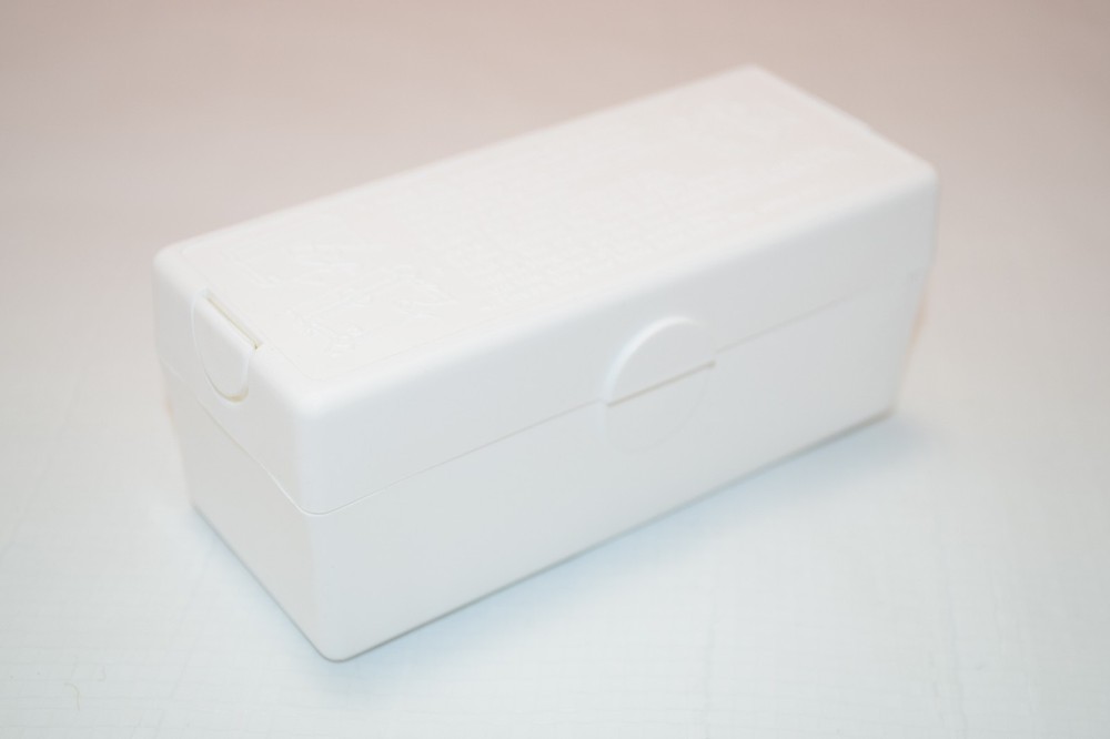 Child Resistant Medication Case 2 Compact WHITE Plastic Storage Locking Lock Box