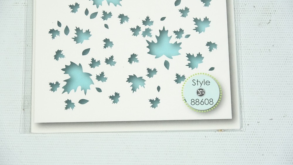 2016 Memory Box Designer Stencil Garden Falling Maple 88608