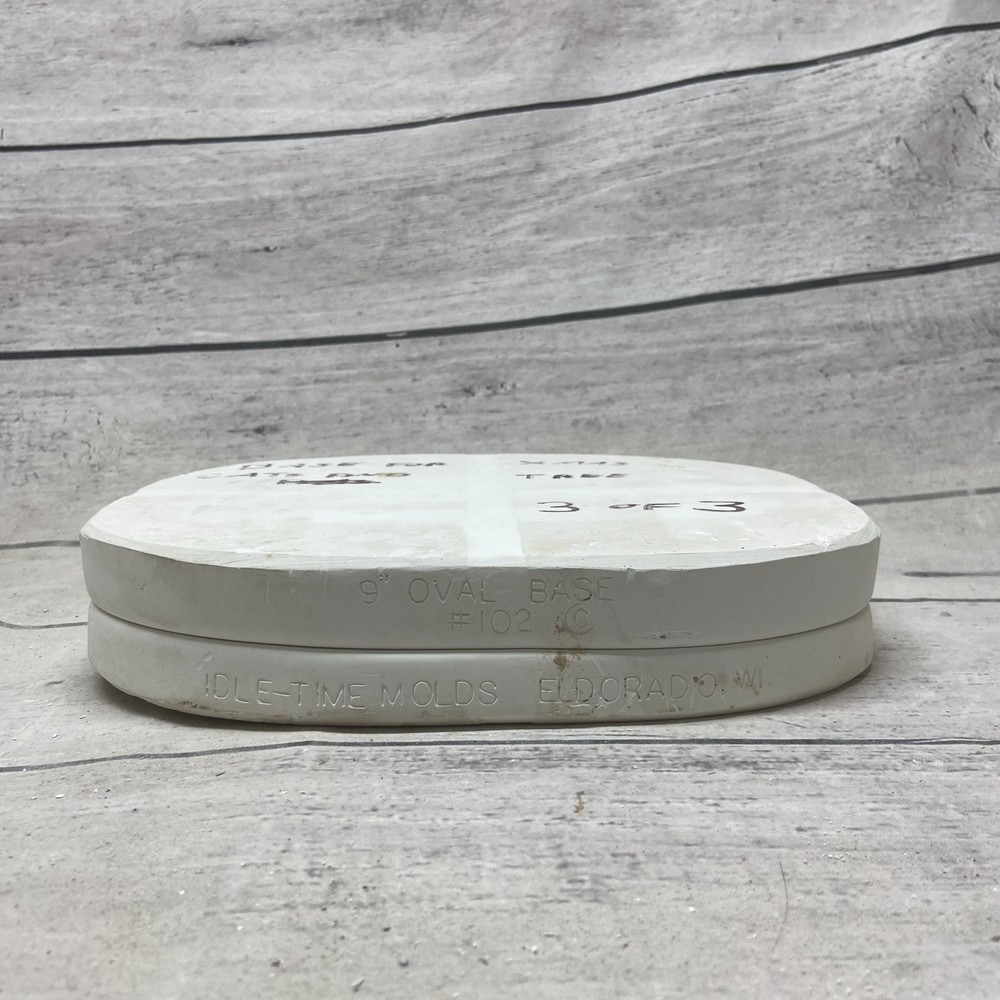 Idle-Time Molds Ceramic Casting Mold 9" Oval Base #102