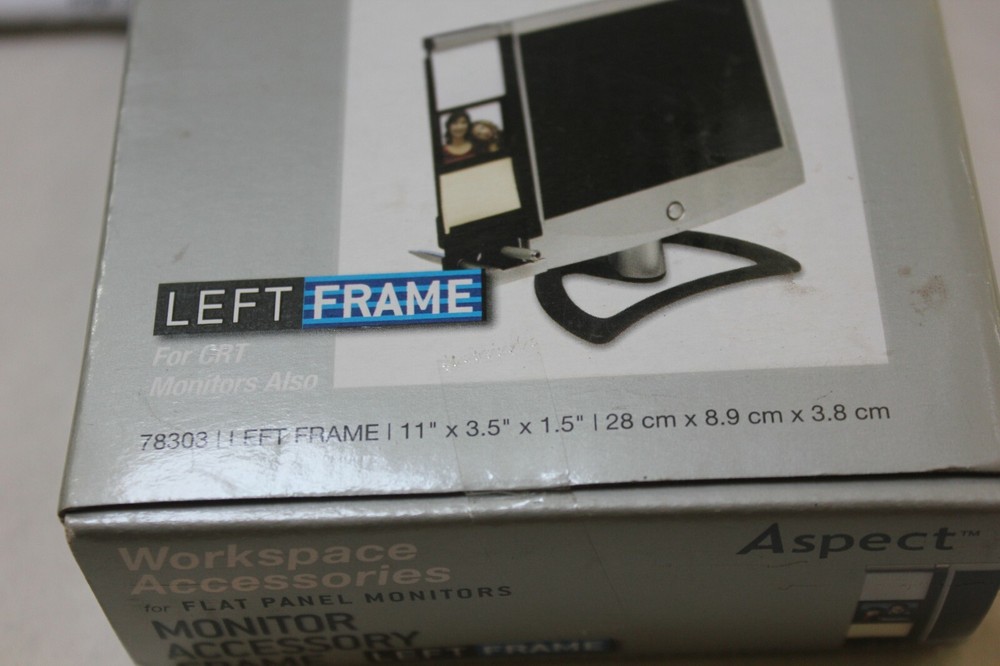 Monitor Mount Document Clip Computer Accessory Frame mirror note holder card vtg