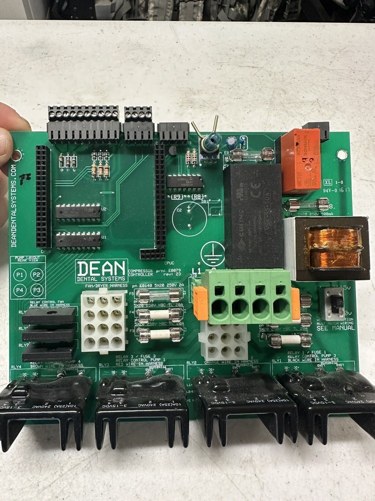 DEAN DENTAL SYSTEMS P/N:E0079 CONTROLLER CIRCUIT BOARD 94V.0 Untested