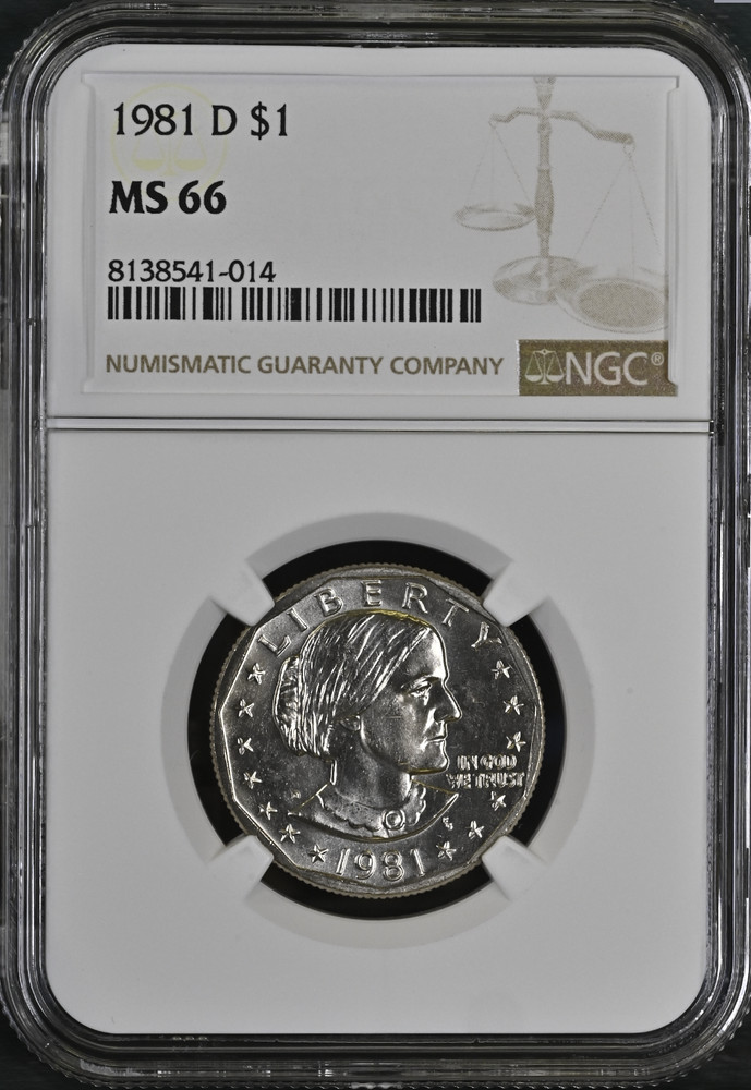 1981 D Susan B. Anthony $1 NGC MS 66