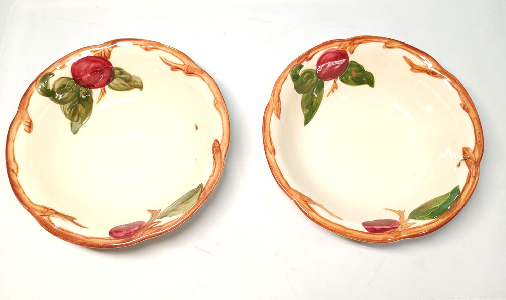Two medium Franciscan plate replacement lot apple themed