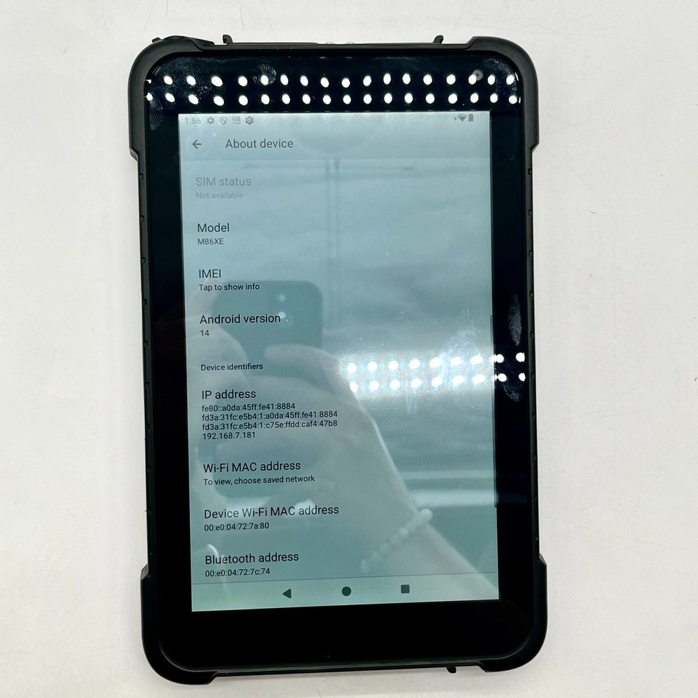 MUNBYN Rugged Android 14 Tablet Scanner Model IRT0 (128GB)