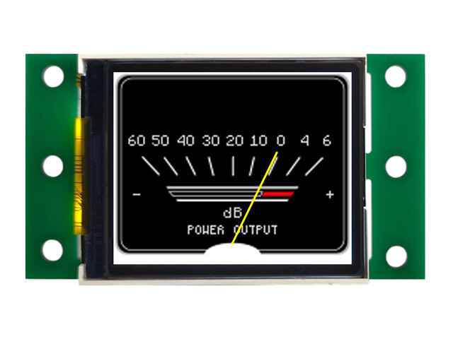 Signal level indicator - LCD display (voltmeter, S-meter, VU-meter) M368 Module