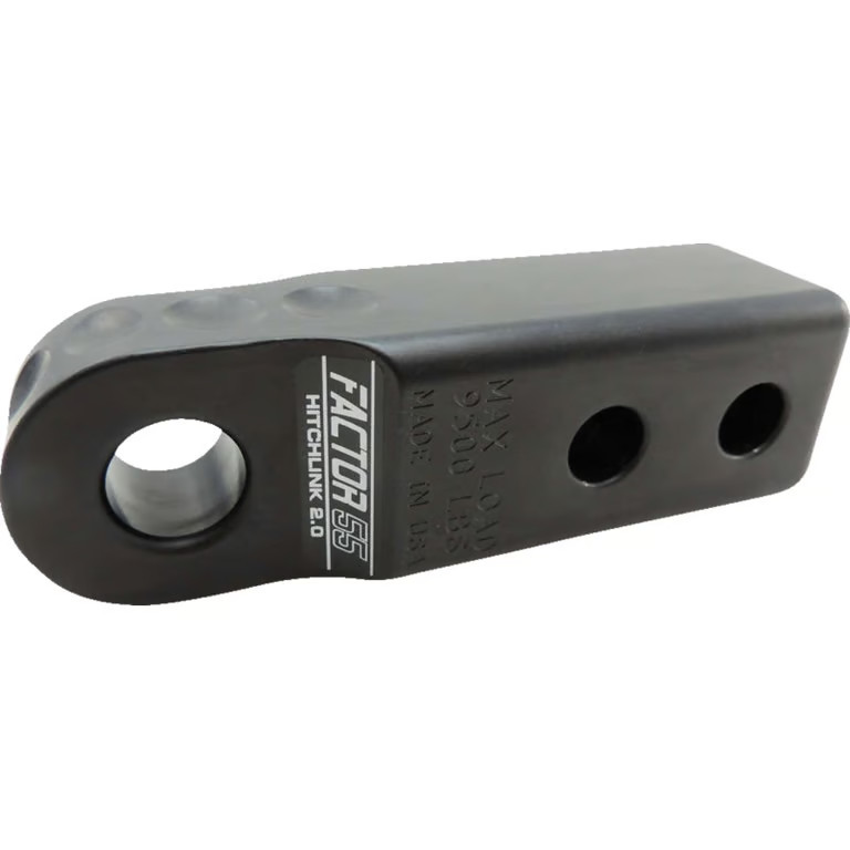 Factor 55 Hitchlink 2.0 Receiver Shackle Mount - Black ATV/UTV Snowmobile