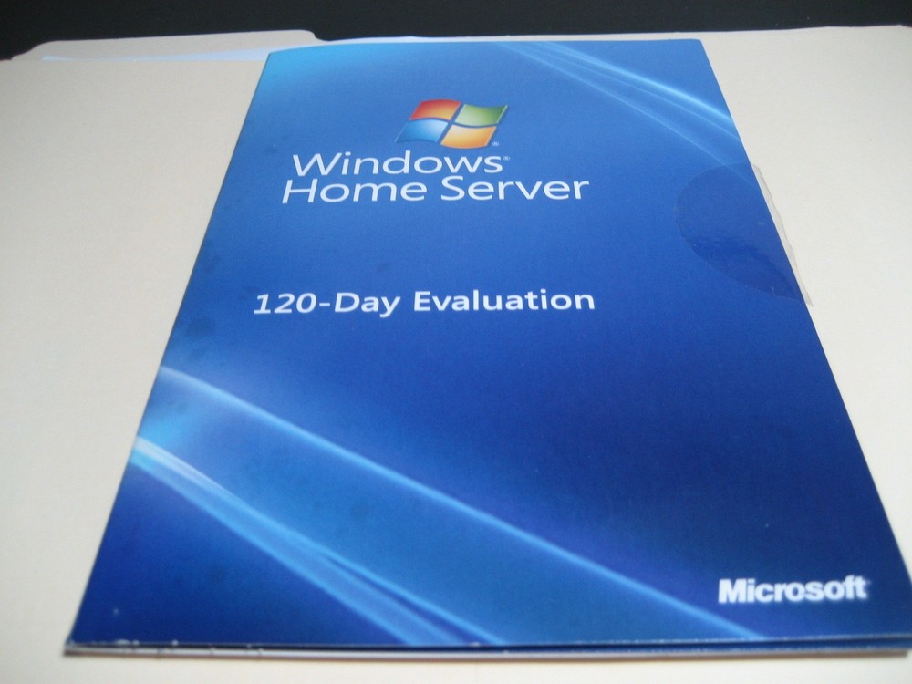 Microsoft Windows Home Server – 120-Day Evaluation – Complete – DVD/CD – Key