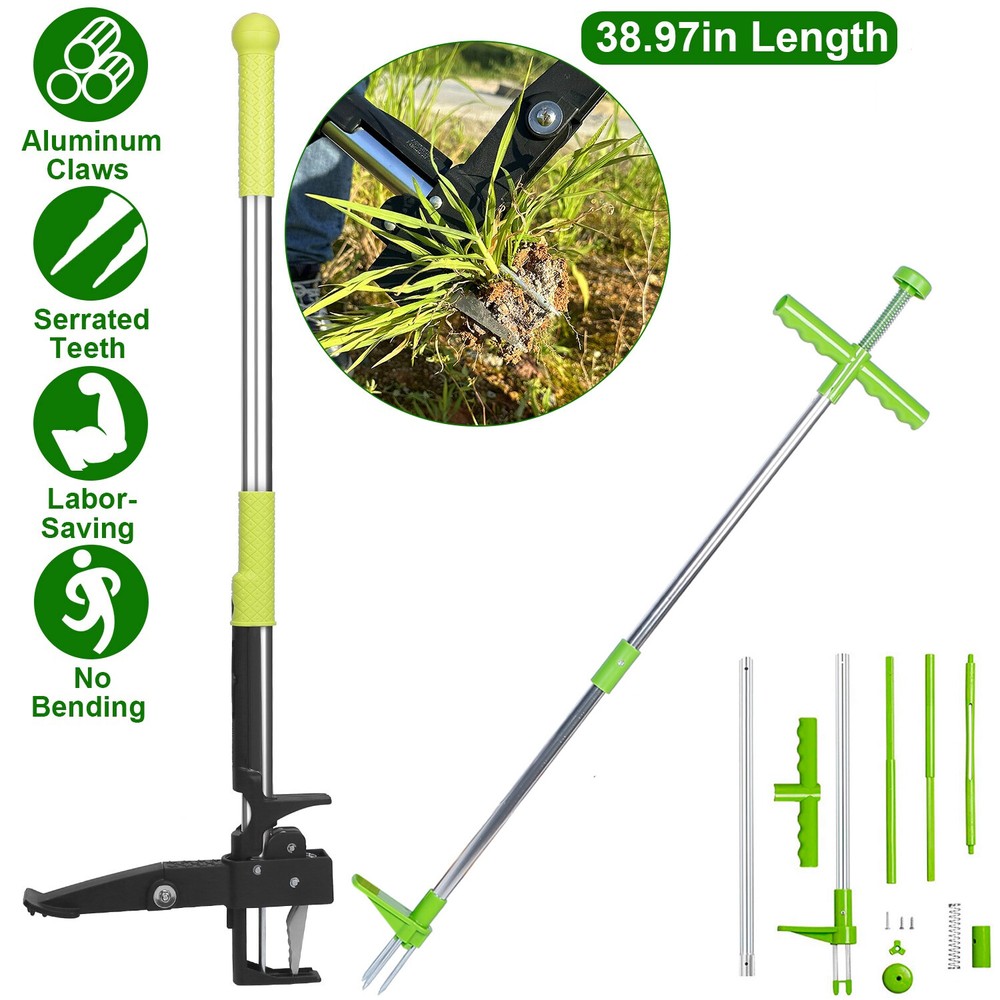 39inch Weed Puller Weeder Twister Stand Up Lawn Grass Root Killer Remover Tool