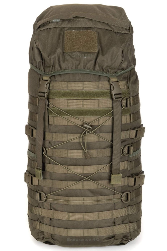 Snugpak Endurance Tactical Backpack Olive with MOLLE webbing.