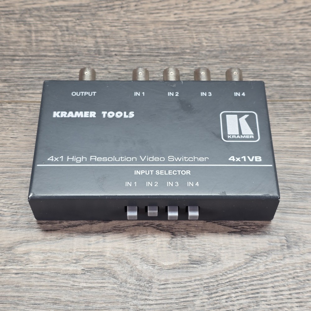 Kramer Tools 4x1VB High-Resolution Video Switcher - Tested Working