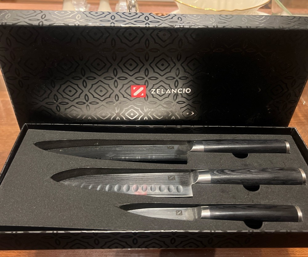 Zelancio 3 Piece High Quality Knife Set