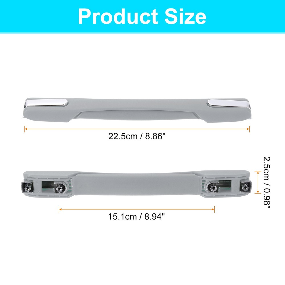 Luggage Handle, 8.86" x 0.98" Pull Handle Grip Replacement for Suitcase, Grey