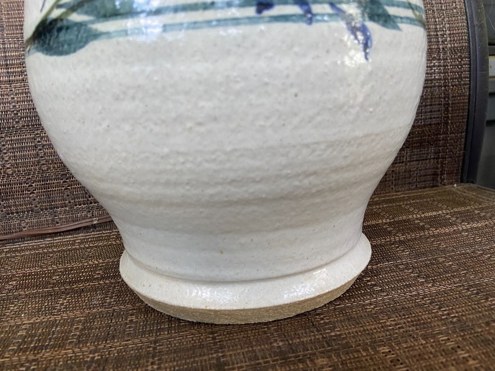 Vintage Norwegian Norway ? Pottery Table Lamp #2
