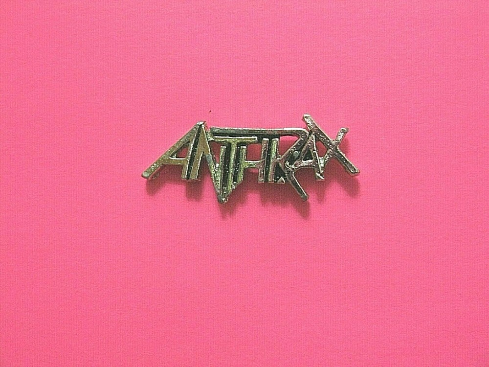 ANTHRAX VERY SMALL VINTAGE PIN BADGE BUTTON US MADE 51