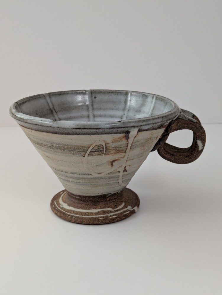Art Pottery Ceramic Pour-Over Coffee Dripper Flat Bottom